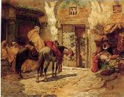 unknow artist Arab or Arabic people and life. Orientalism oil paintings  438 Germany oil painting artist